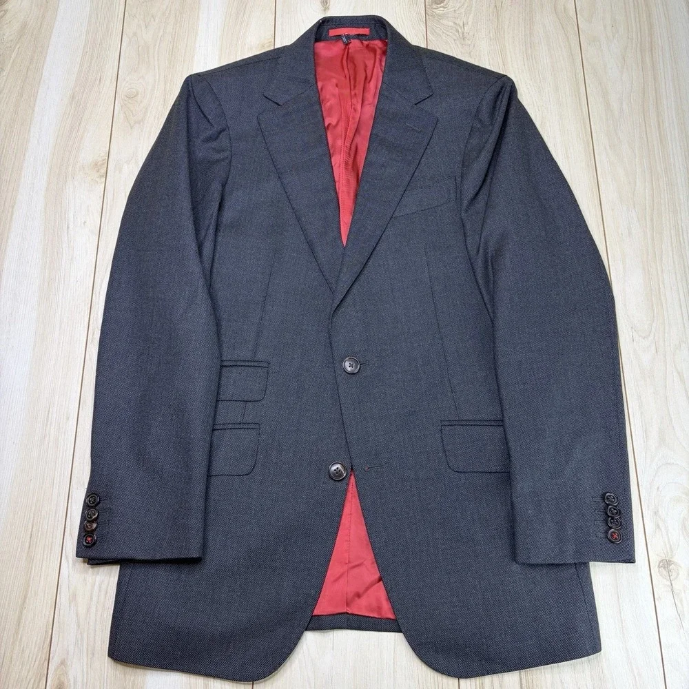 MODERN Suitsupply Vitale Barberis Wool Birdseye Blazer Mens Size 35R